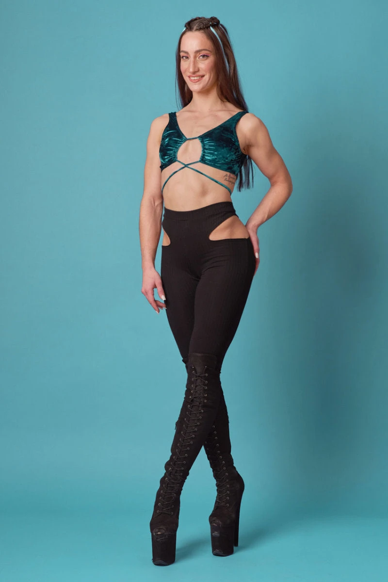 HotCakes Polewear Voyeur Leggings - Black - Image 4
