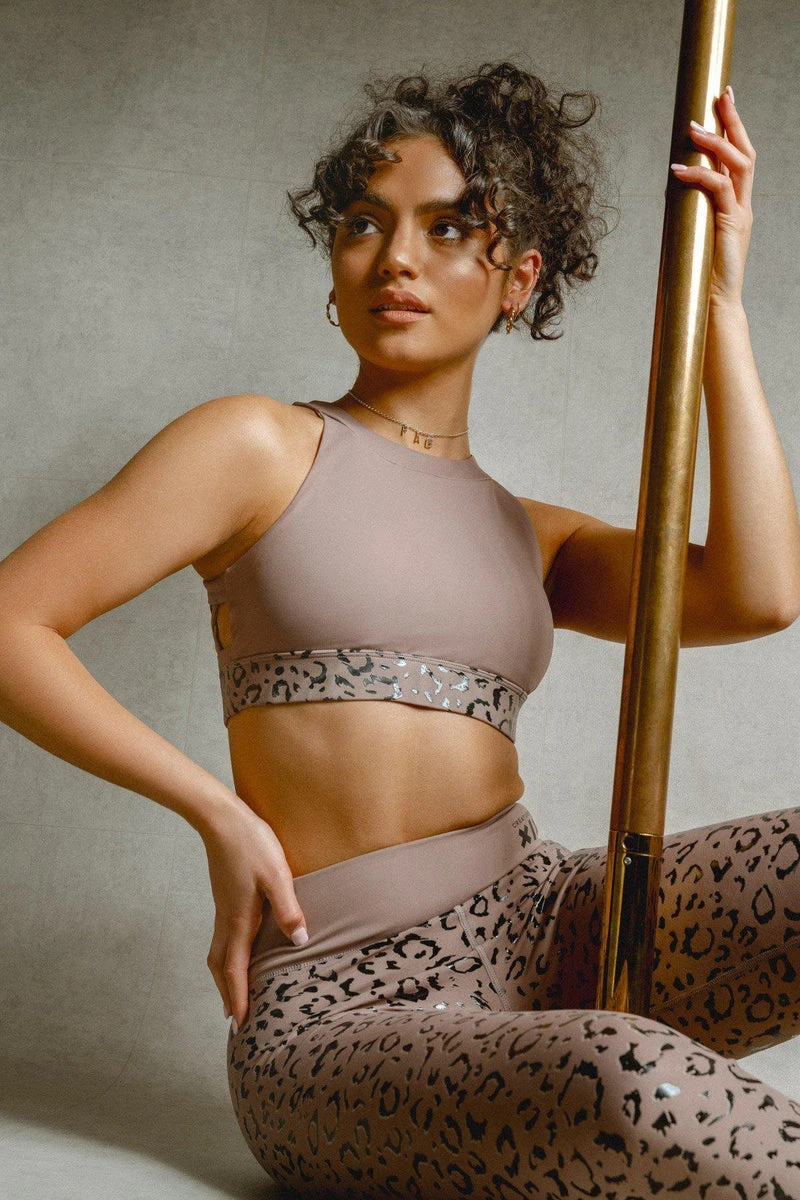 CXIX Gecko Grip Leggings - Dusky Leopard - Image 8