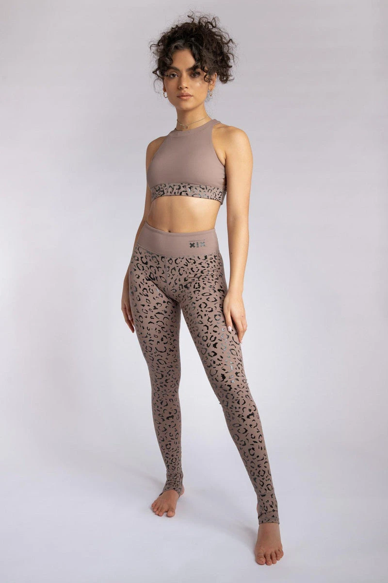 CXIX Gecko Grip Leggings - Dusky Leopard - Image 3