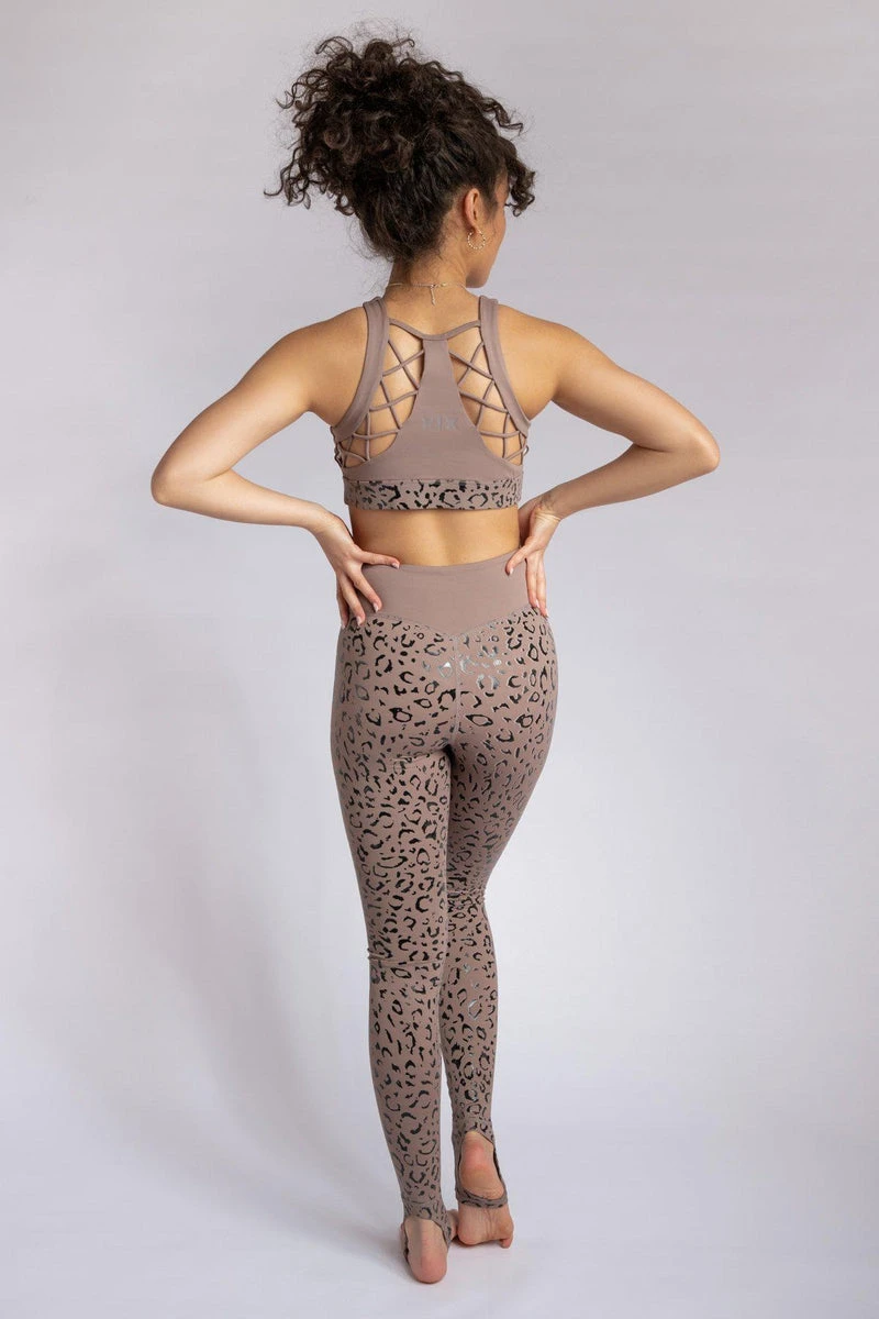 CXIX Gecko Grip Leggings - Dusky Leopard - Image 2