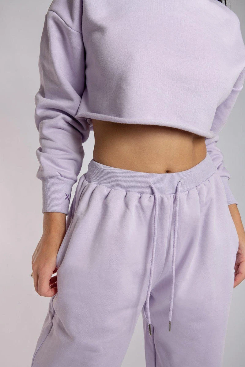 CXIX Oversized Jogger Bottoms - Lilac - Image 6