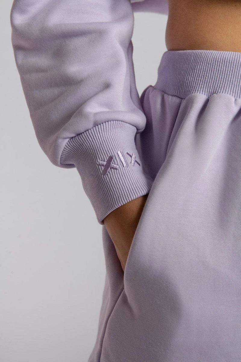 CXIX Oversized Cropped Jumper - Lilac - Image 6