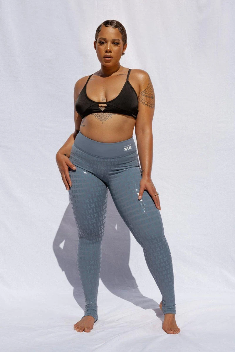 CXIX Gecko Grip Leggings - Blue Steel - Image 3
