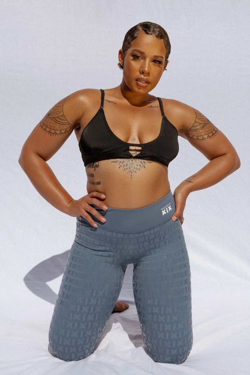 CXIX Gecko Grip Leggings - Blue Steel - Image 5