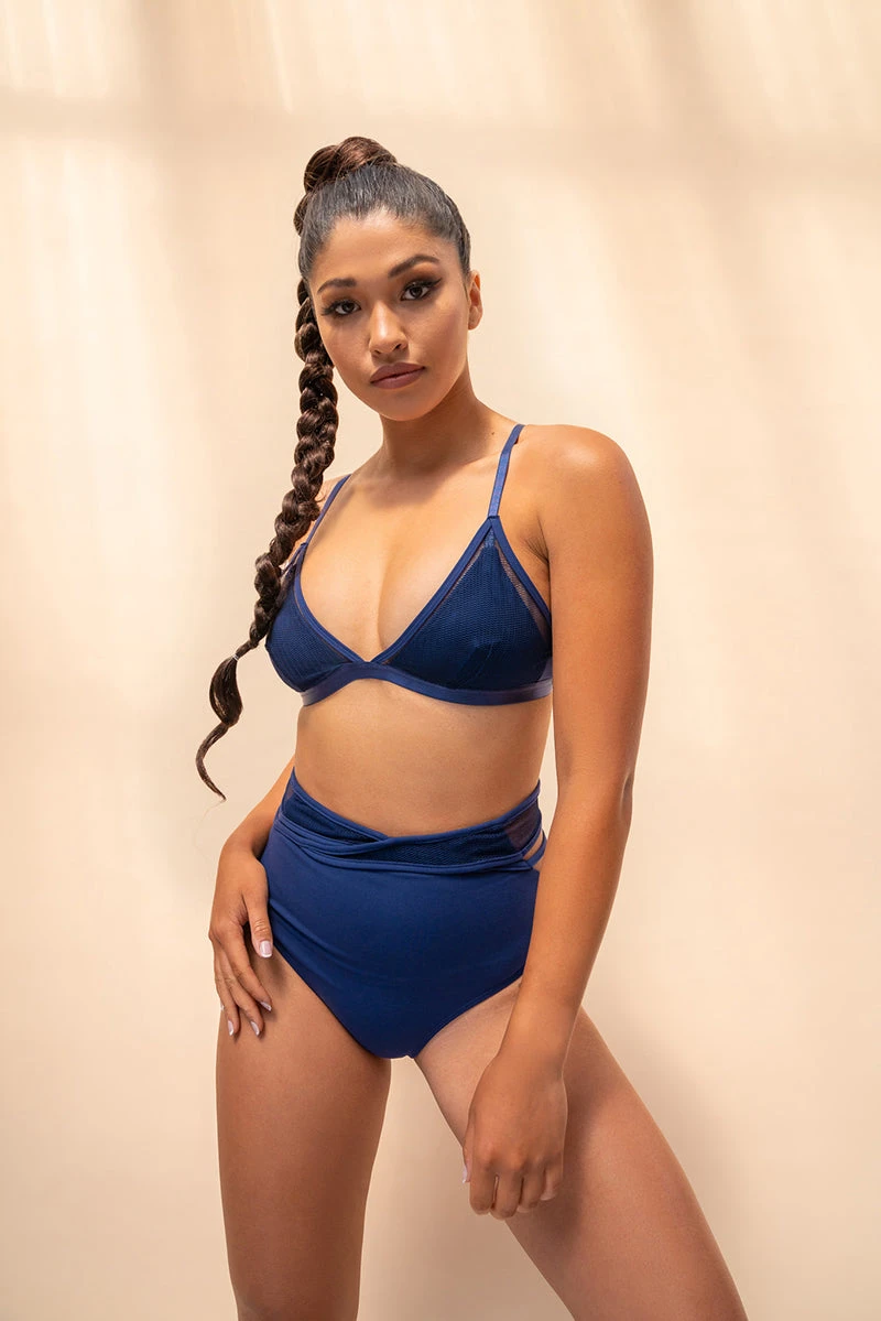 Lunalae Daisy Top - Recycled Navy - Image 5