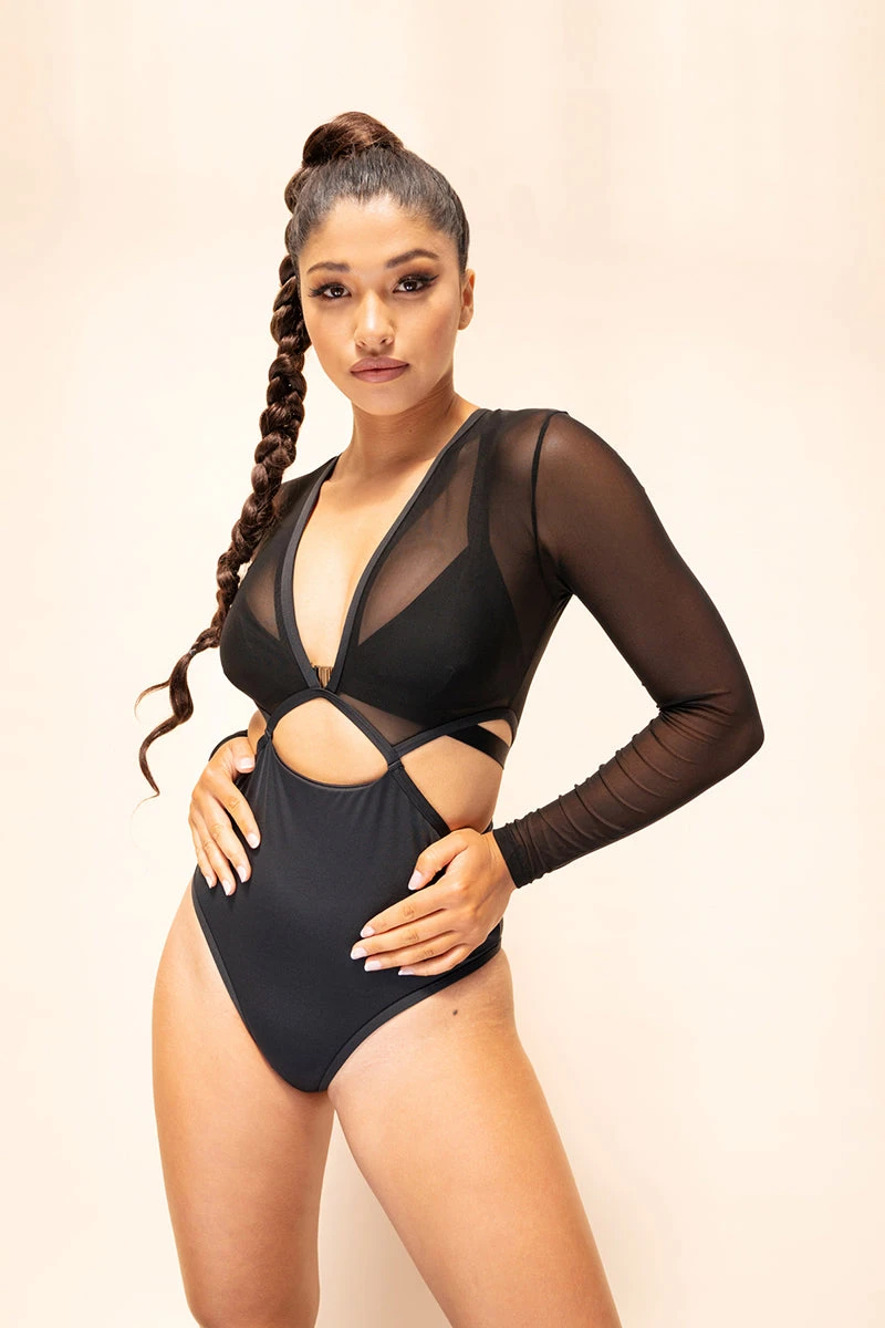 Lunalae Diana Bodysuit - Recycled Black - Image 3