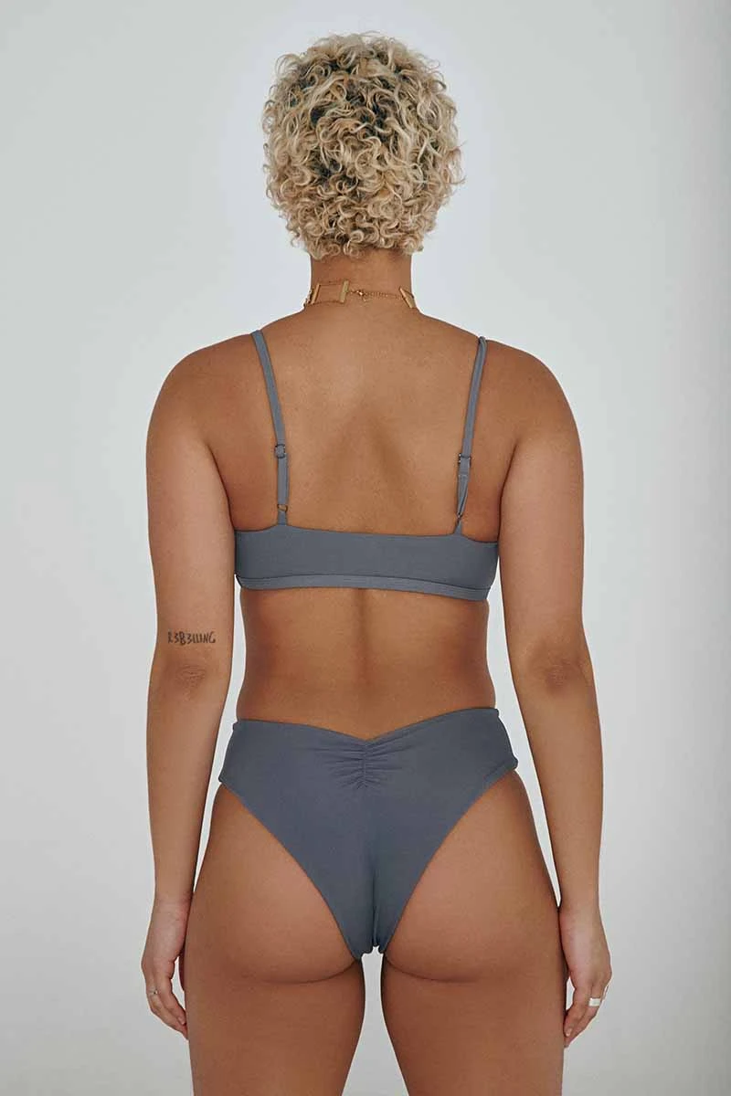 CXIX The Hills Bottoms - Ribbed Dark Grey - Image 2