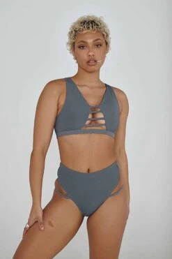 CXIX LA Bottoms - Ribbed Dark Grey