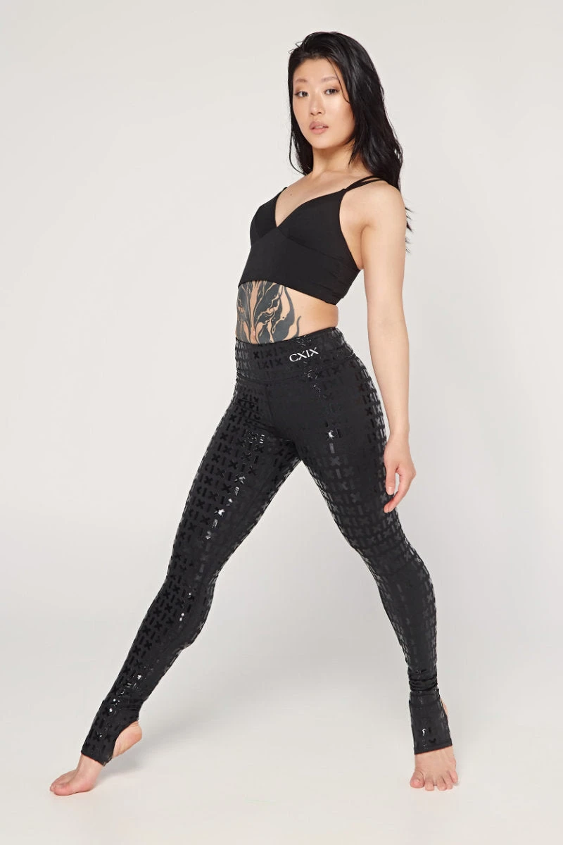 CXIX Gecko Grip Leggings With Grippy Waistband - Black - Image 3