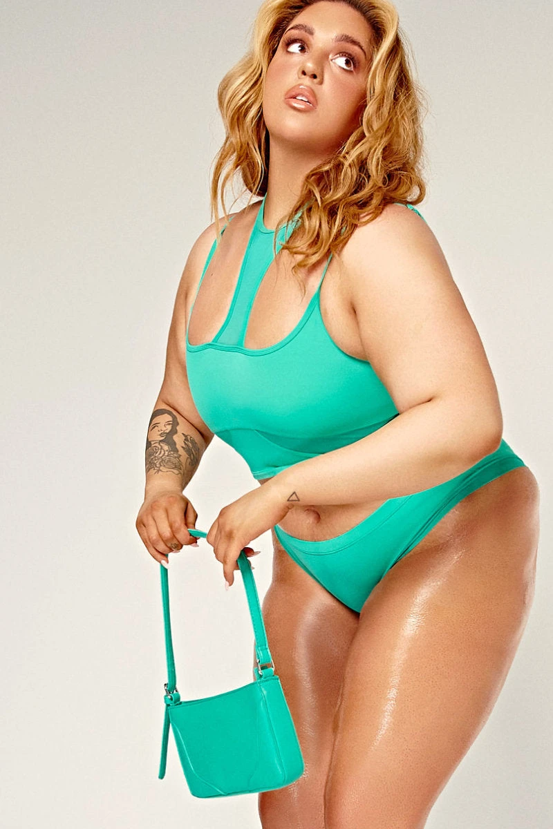 CXIX Dollhaus Choker Top - Aqua - Image 4