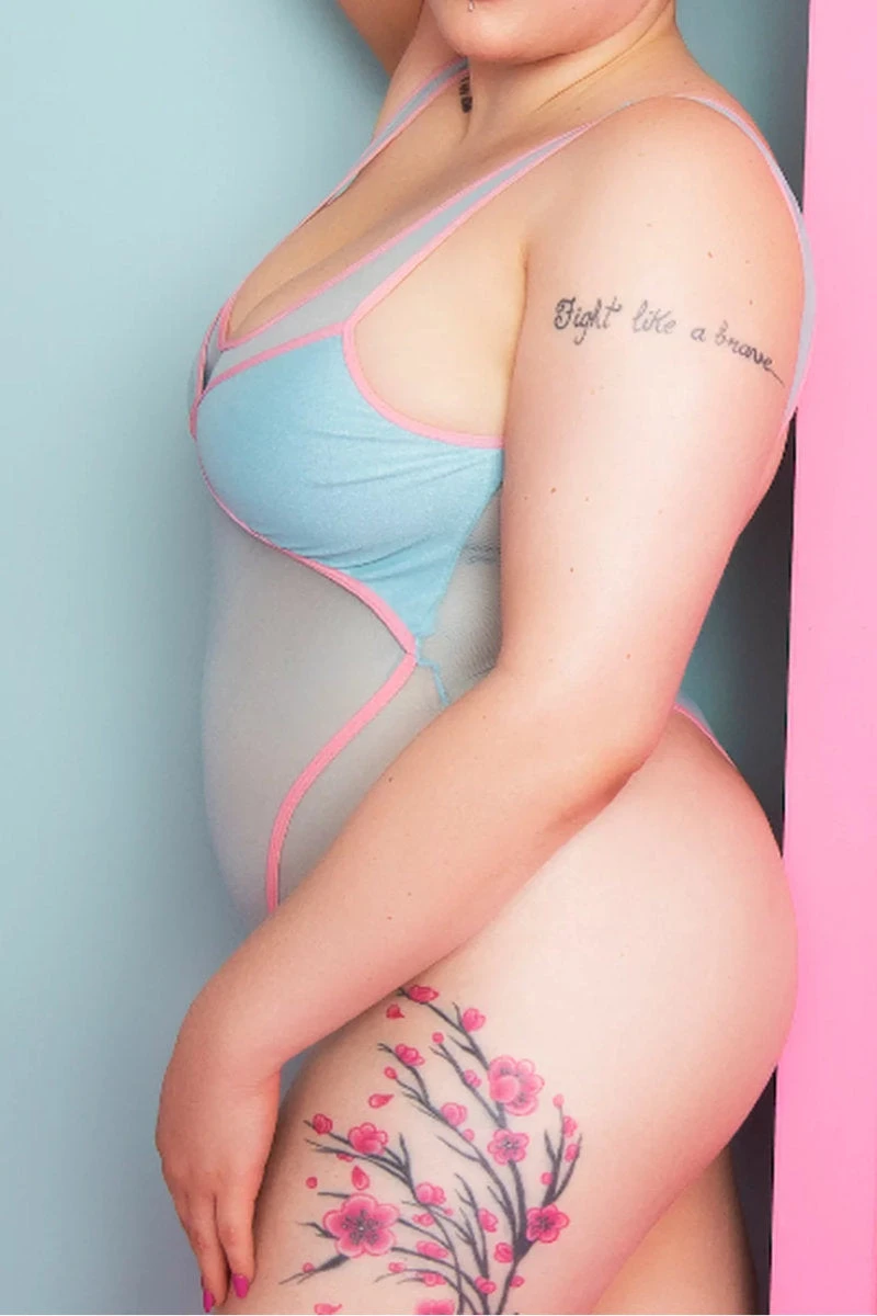 Rolling Vertigo Bodysuit - Blue/Pink - Image 5