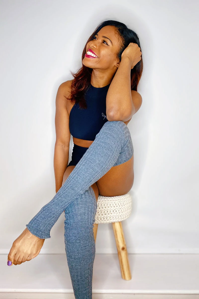 Thigh High Legwarmers - Grey