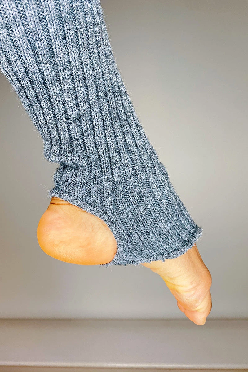 Thigh High Legwarmers - Grey - Image 3