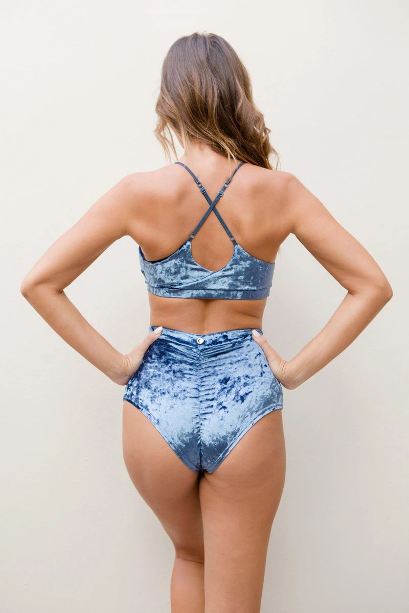 Lunalae Delphine Top - Gunmetal Velvet - Image 6