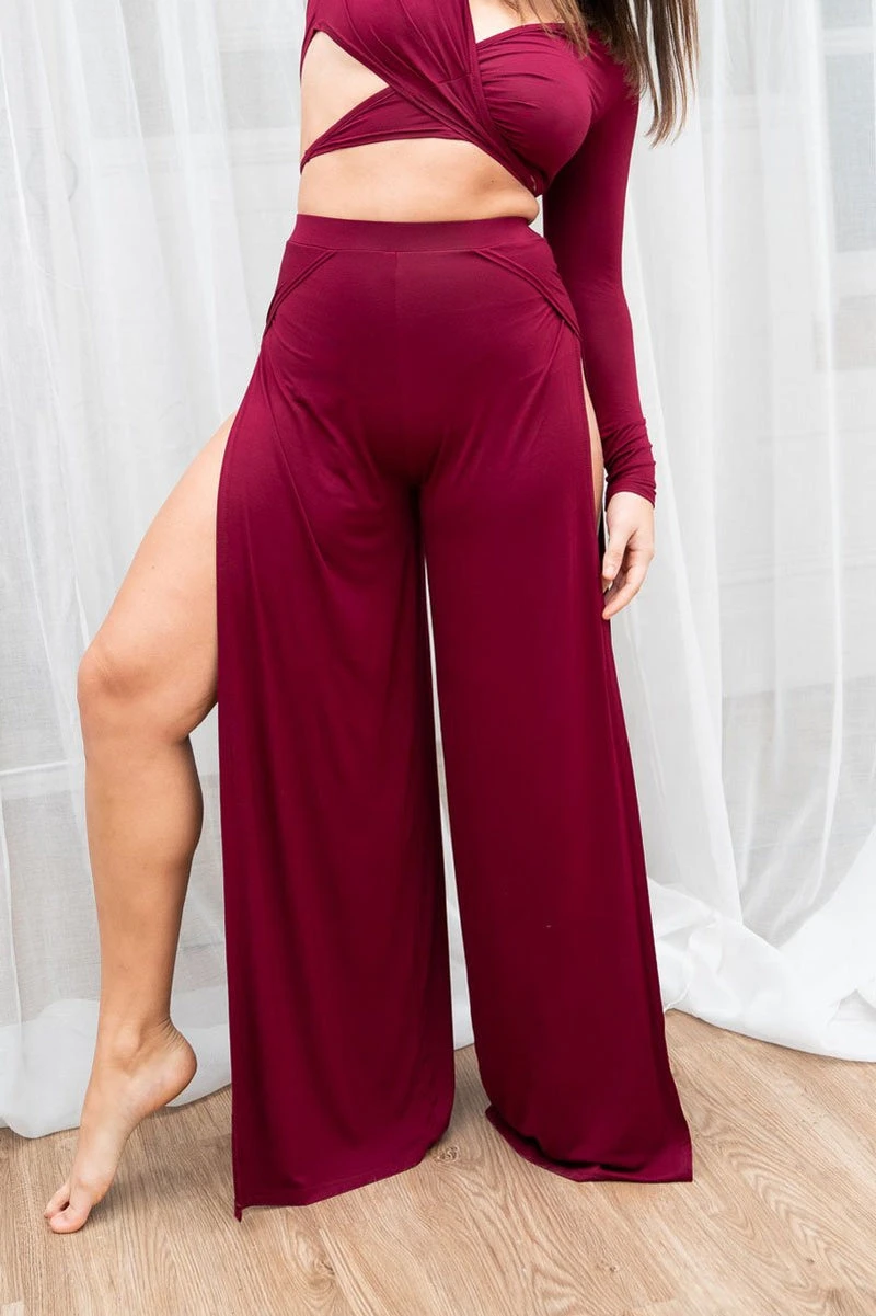Lunalae Aster Pants - Wine - Image 4