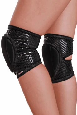 Queen Grippy Kneepads - Black Sparkle