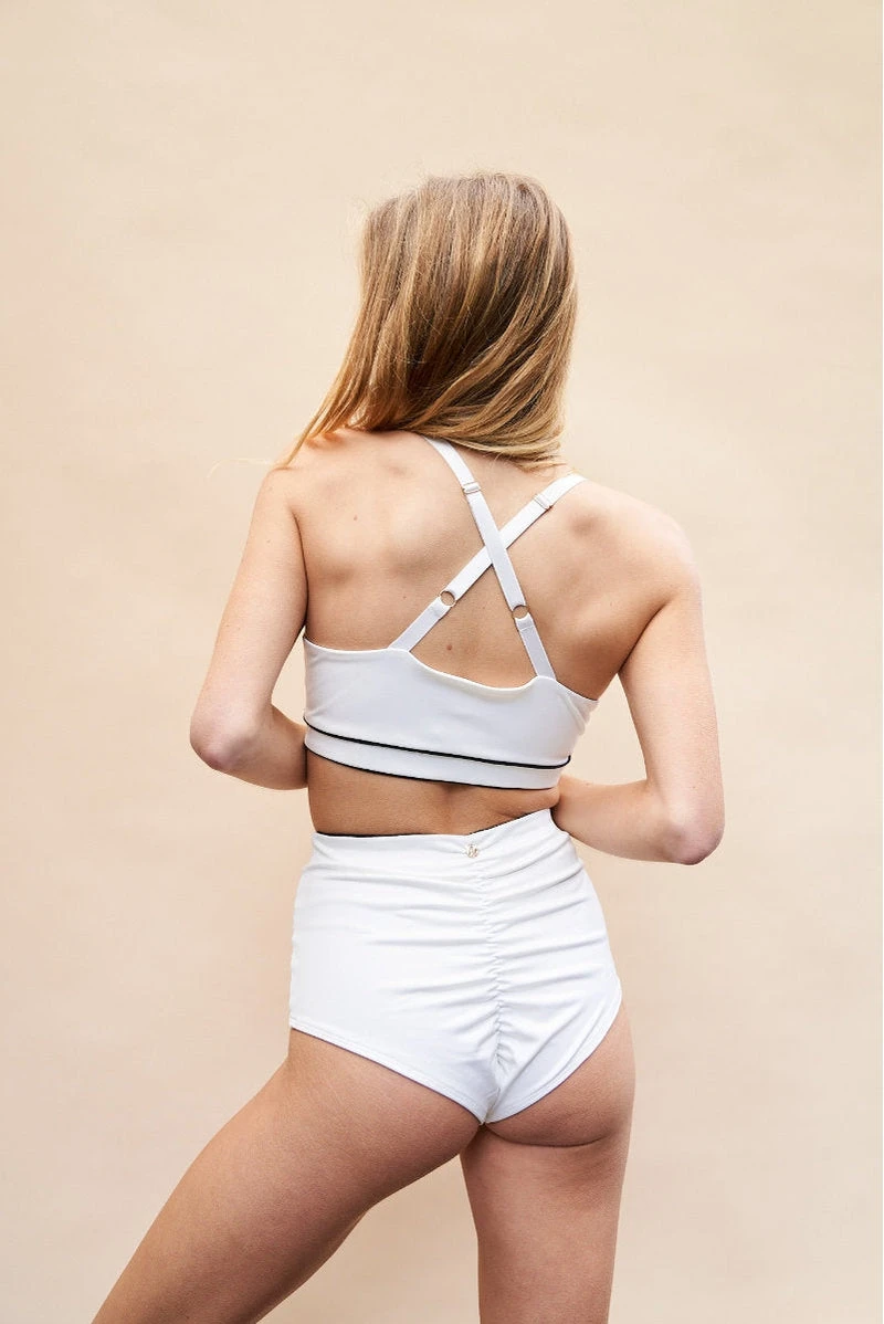 Lunalae Missy High Waist Bottoms - Recycled White - Image 5