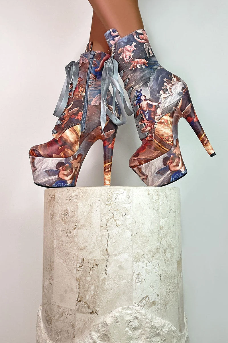 Hella Heels Renaissance 7inch Boots - Stairway To Heaven - Image 2