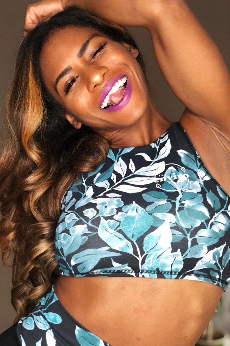 The Enviro Co. High Neck Crop Top - Daintree Night - Image 3