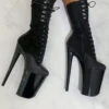 Hella Heels Blaq Kicks Boots - 9inch