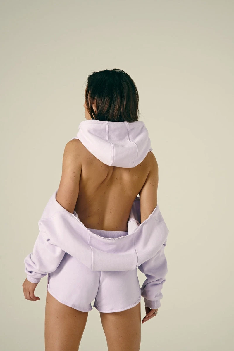 CXIX Droptop Zip Hoodie - Lilac - Image 7