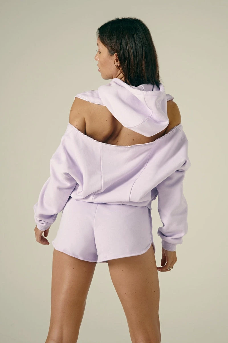CXIX Droptop Zip Hoodie - Lilac