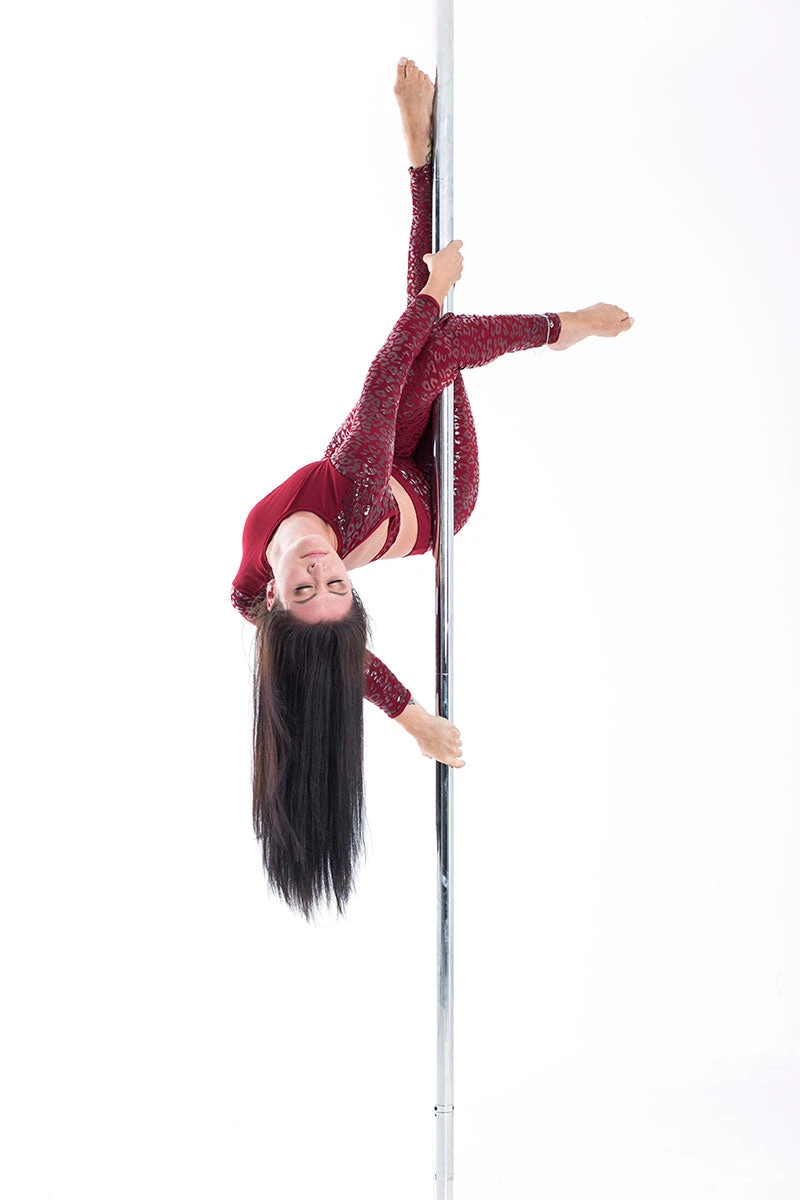 Paradise Chick Superhero Series Ultra Grip Leggings - Cherry Leopard - Image 6