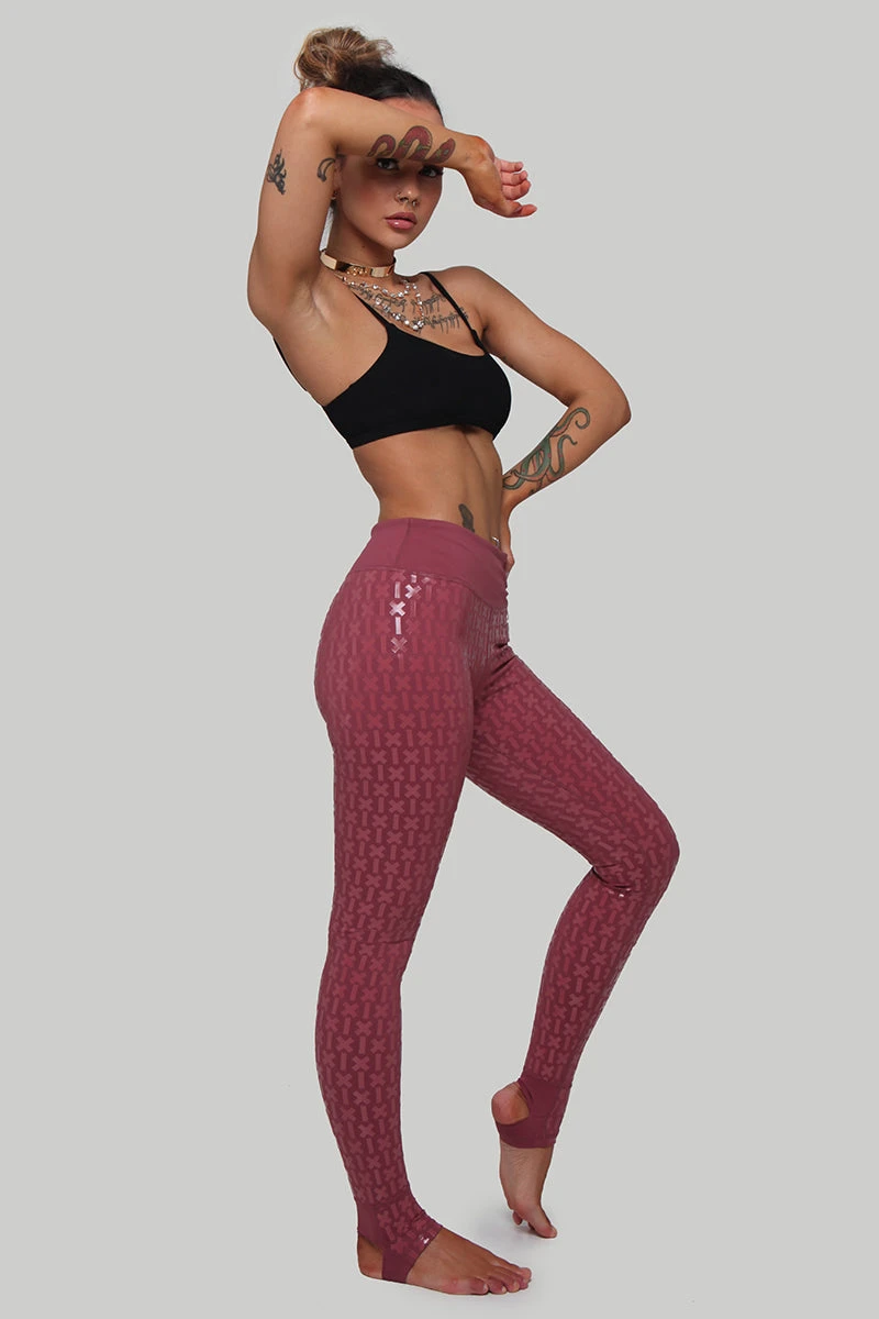 CXIX Gecko Grip Leggings - Mauve - Image 4