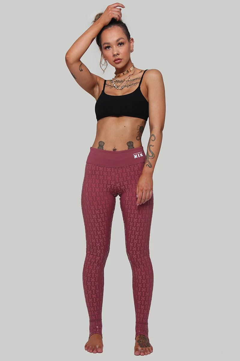 CXIX Gecko Grip Leggings - Mauve - Image 6