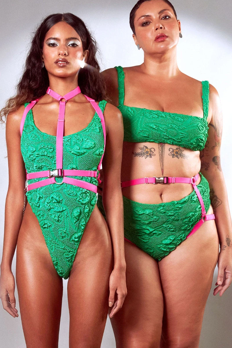 Rolling Lara Top Harness - Neon Pink - Image 4