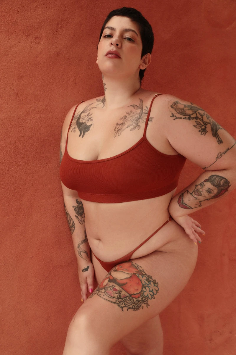 Rolling KI Top - Ribbed Clay - Image 4