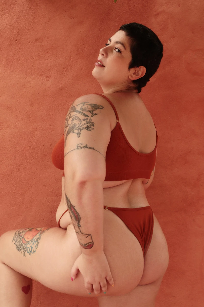 Rolling KI Top - Ribbed Clay - Image 5