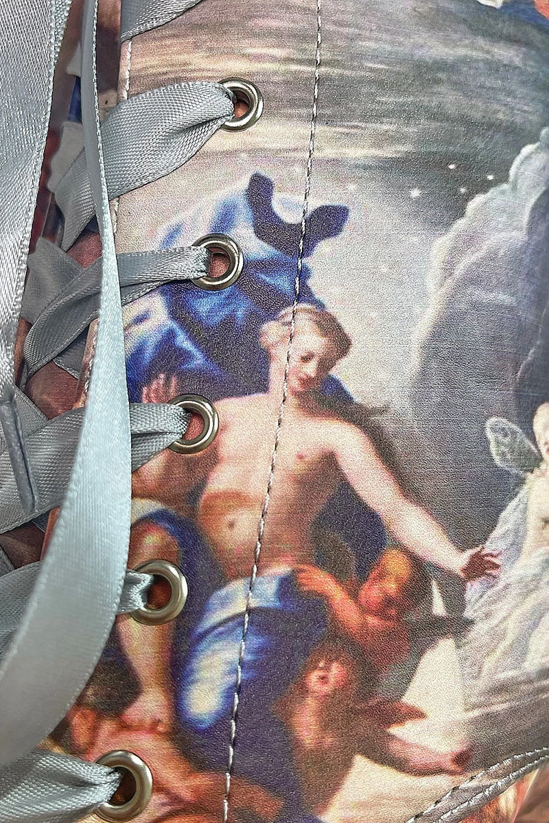 Hella Heels Renaissance Open Toe 8inch Boots - Stairway To Heaven - Image 5