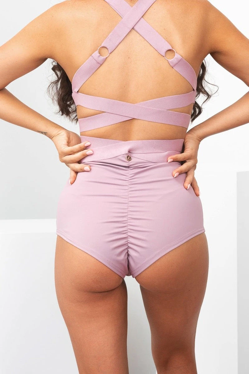 Lunalae Tara High Waisted Bottoms - Recycled Mauve - Image 4
