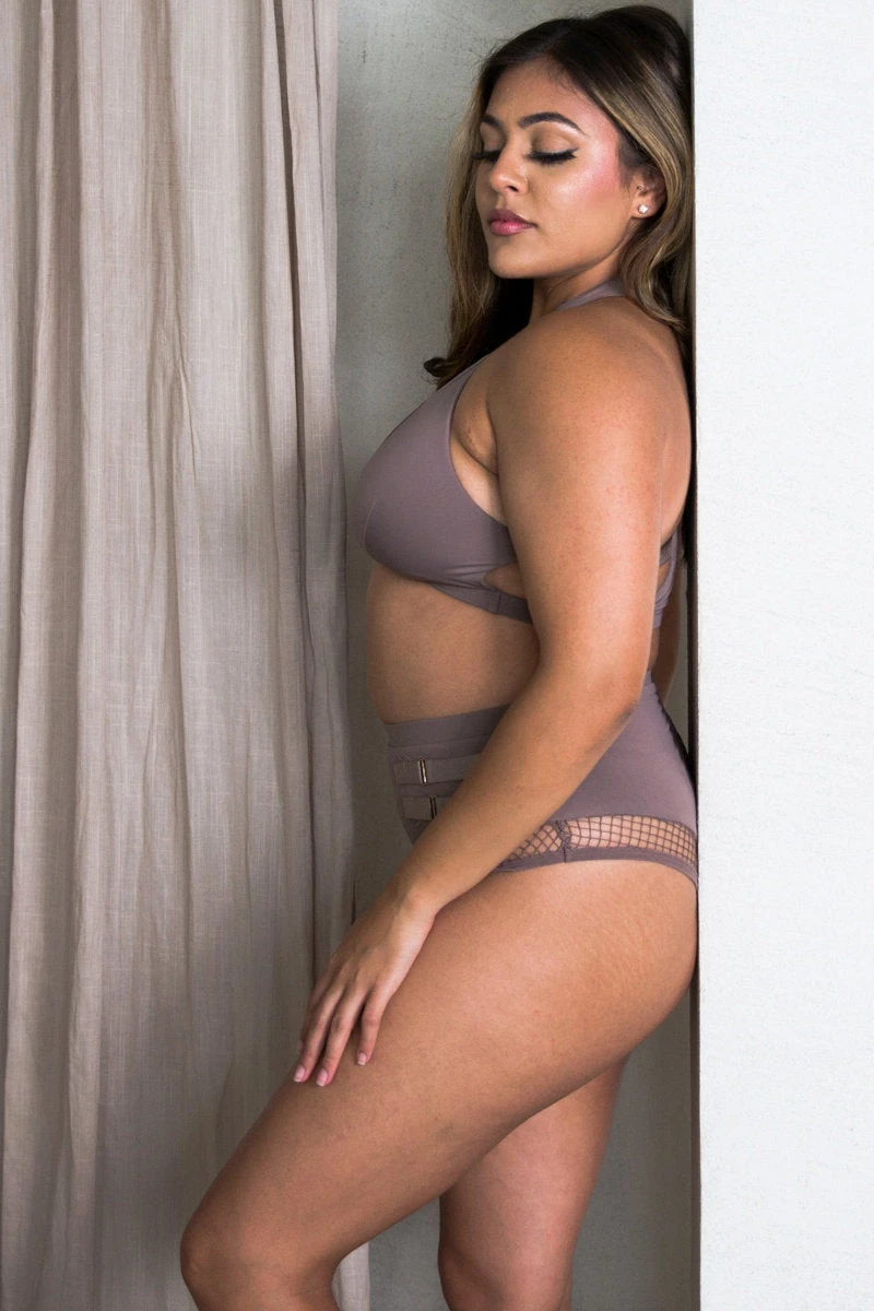 Tatiana Activewear Isla Top - Cocoa - Image 3