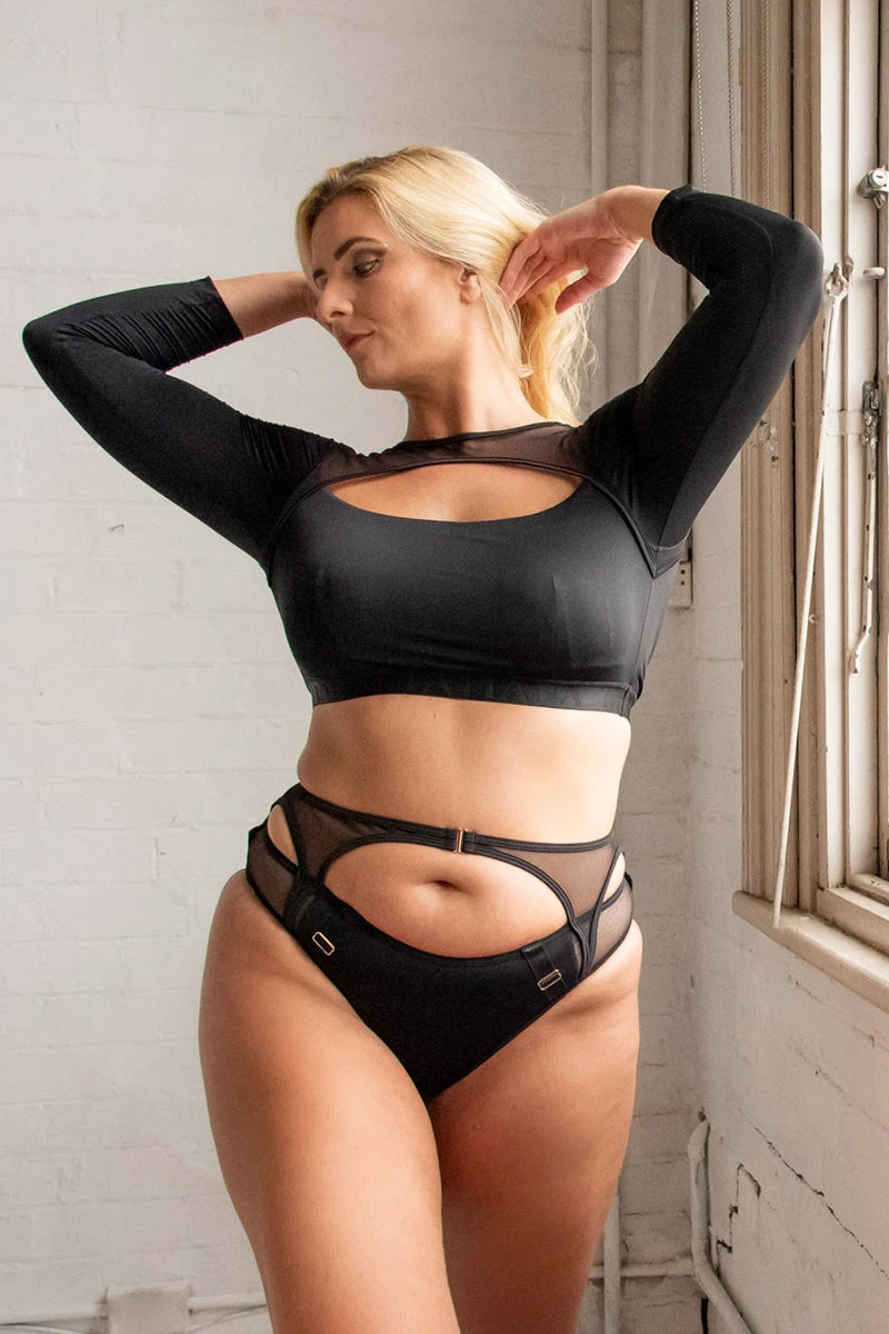 Tatiana Activewear Esme Top - Black - Image 6