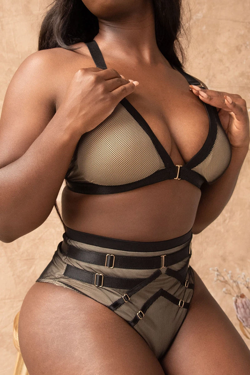 Tatiana Activewear Kaizen Top - Black Mesh - Image 9