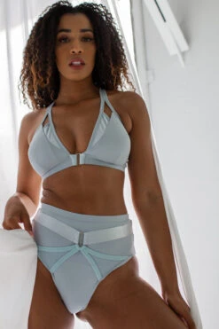 Tatiana Activewear Sofia Triangle Top - Baby Blue