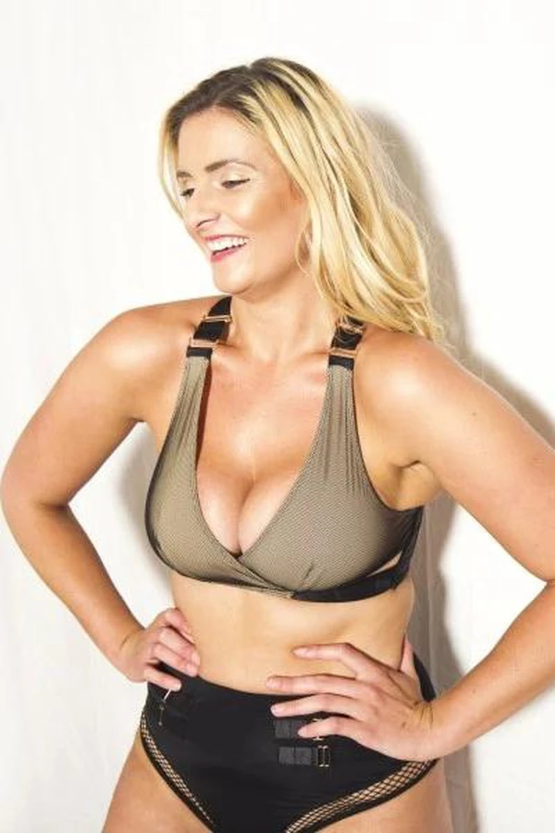 Tatiana Activewear Yuki Top - Black Mesh - Image 11