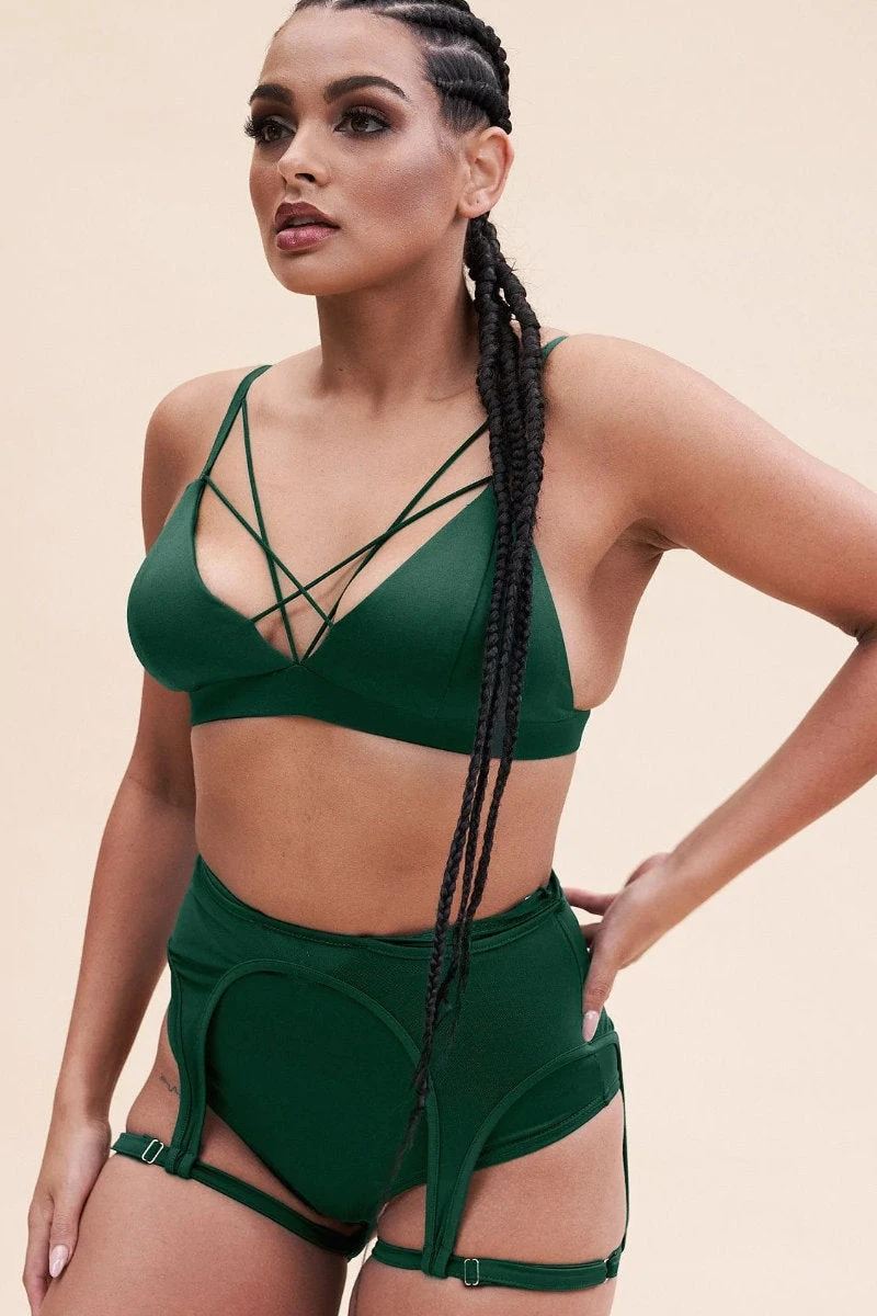 Lunalae Lily Top - Recycled Moss Green - Image 9