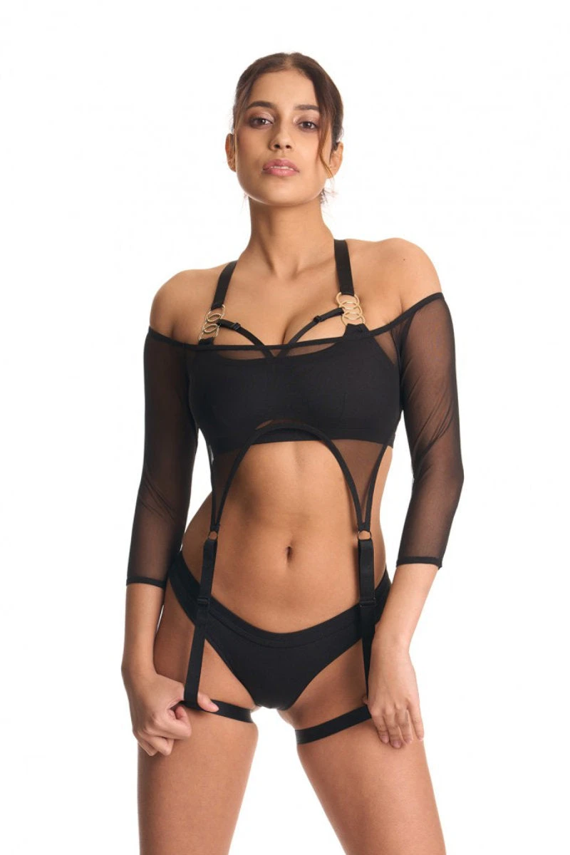 Bandurska Risk Top -Mesh Black - Image 5