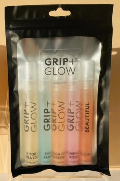Grip + Glow Body Grip & Skincare Sample Packs (5 X10ml)