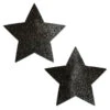 Pastease Star Nipple Pasties - Liquid Black