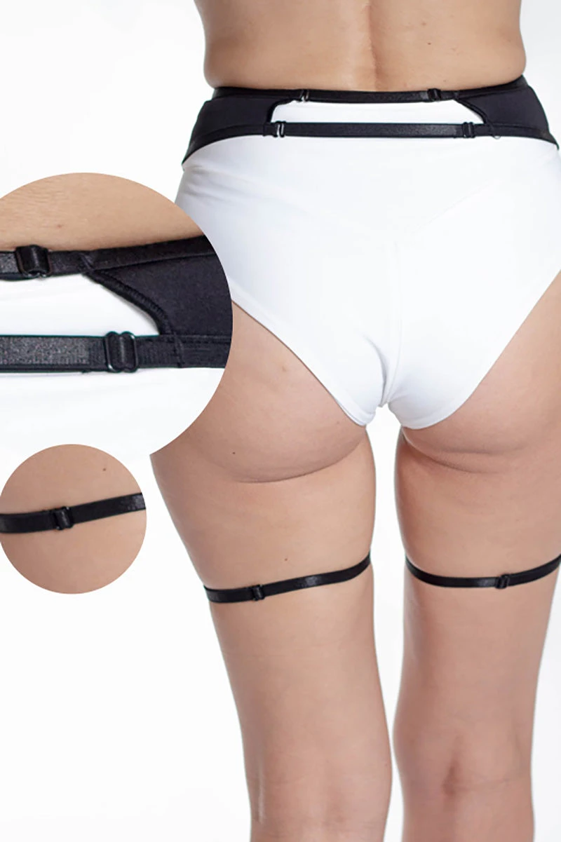 Queen Garter Belt - Sweet Black - Image 2